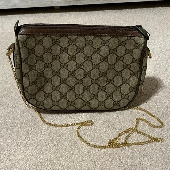 Gucci Brown and Tan Crossbody Bag with Iconic Design - Picture 2 of 8